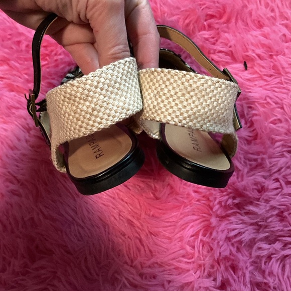 Rampage Corrinna woven flat ankle closure black and neutrals pointed toe shoes 7 - Picture 8 of 10